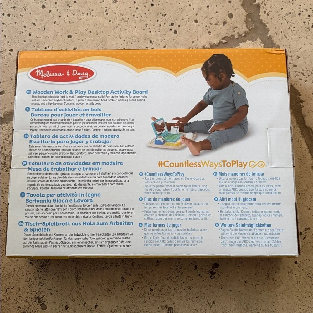 Melissa & Doug Colorful Desktop Activity Board Brand New